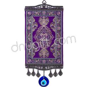 20 cm Turkish Miniature Carpet Designed Woven Wall Hanging Ornament 19
