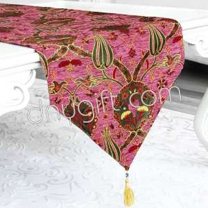 40x180 Turkish Luxury Patterned Pink Runner 1893