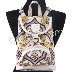 Jade Model Turkish Traditional Patterned Back Pack In Small Size 2246-0416