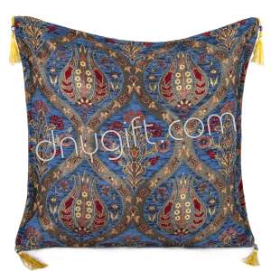 45x45 Blue Turkish Cushion Cover 2226