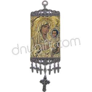 24 Cm Woven Religious Tapestry Wall Hanging Orthodox Catholic Icon 87