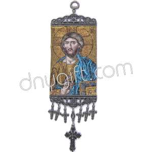 20 Cm Woven Religious Tapestry Wall Hanging Orthodox Catholic Icon 90