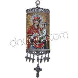 14 Cm Woven Religious Tapestry Wall Hanging Orthodox Catholic Icon 96