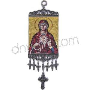 11 Cm Woven Religious Tapestry Wall Hanging Orthodox Catholic Icon 99