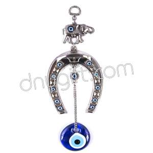 Horse Shoe  Turkish Evil Eyes Beaded Wall Hanging Ornament