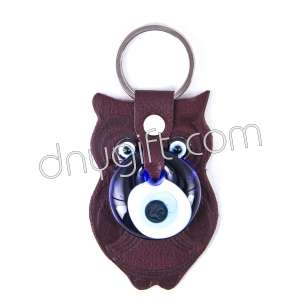 Bordo Owl Faux Leather Key Chain