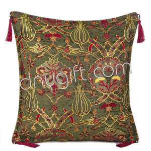45x45 Green Turkish Cushion Cover