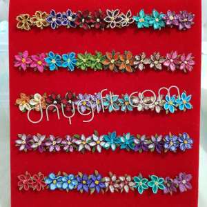 Needle Lace Wild Flower Stud Earrings (Mix)