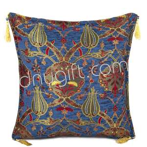 45x45 Blue Turkish Cushion Cover 1893