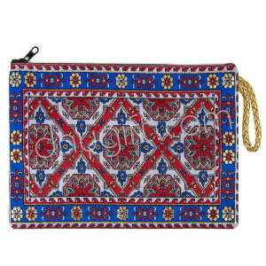 Woven Traditional Turkish Designed Passport Case With Zipper