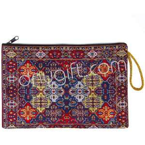 Woven Traditional Turkish Designed Passport Case With Zipper