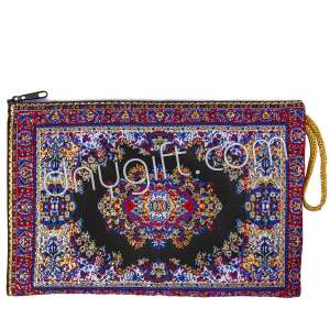 Woven Traditional Turkish Designed Passport Case With Zipper