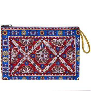 Woven Traditional Turkish Designed Passport Case With Zipper