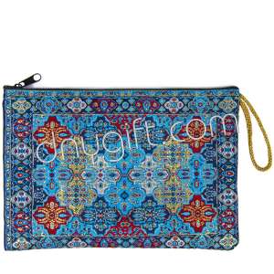 Woven Traditional Turkish Designed Passport Case With Zipper