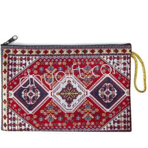 Woven Traditional Turkish Designed Passport Case With Zipper