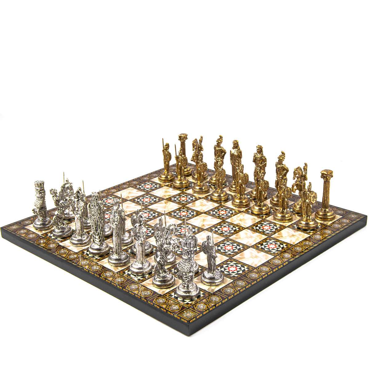 Wholesale Turkish Chess Set With Persian-greek Warrior Characters 