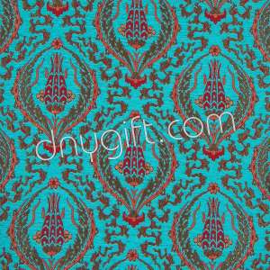 Turquois  Chenille Fabric