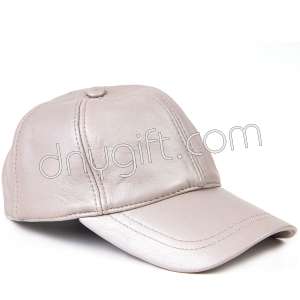 Visor Genuine Leather Hat Tan Color