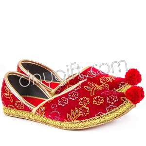Traditional Turkish-Marash Vintage Shoes-Red