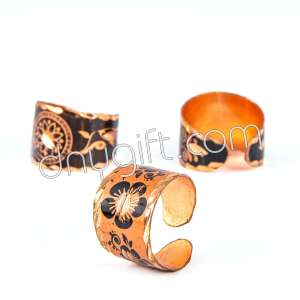 Turkish Patterned Copper Ring