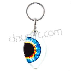 Turkish Glass Eye Keychain