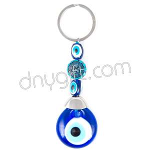 Turquois Turkish Evil Eye Keychain