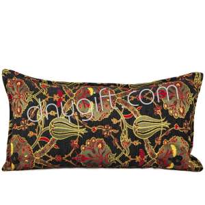 30x60 Turkish Patterned  Black Cushion Covers 1893