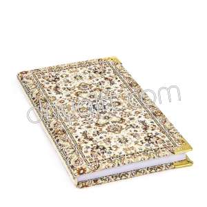 Small Size Turkish Carpet Designed Woven Notebook