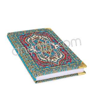 Small Size Turkish Carpet Designed Woven Notebook