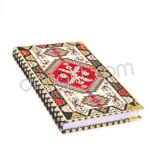 Small Size Turkish Carpet Designed Woven Notebook