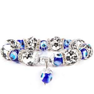 Seramik Sallantılı Bileklik Siyah