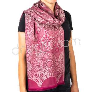 Authentic Flower Patterned Tapestry Shawl