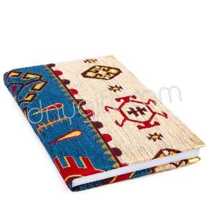 Kilim Desenli Dokuma Defter