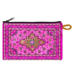 Kilim Desenli Dokuma Cüzdan