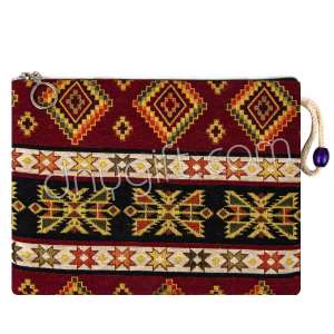 Kilim Desenli Goblen Klaç Çanta