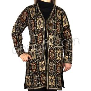 Kilim Desenli Tunik Hırka