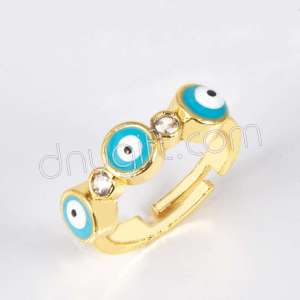 Zirkon Taşlı Nazarlı Yüzük