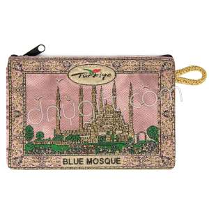 İstanbul Desenli Dokuma Cüzdan