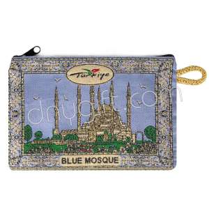 İstanbul Desenli Dokuma Cüzdan