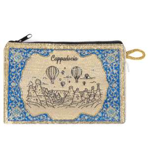 Kapadokya Desenli Dokuma Cüzdan