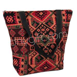Kilim Desenli Goblen Plaj Çanta