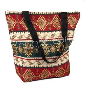 Kilim Desenli Goblen Plaj Çanta
