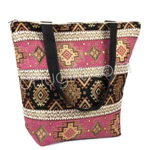 Kilim Desenli Goblen Plaj Çanta