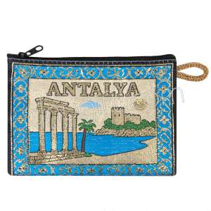 Antalya Desenli Dokuma Cüzdan