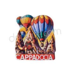 Polyester Kapadokya Balonlu Magnet 9 No