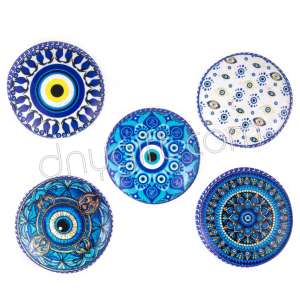 Polyester Nazar Boncuklu Magnet