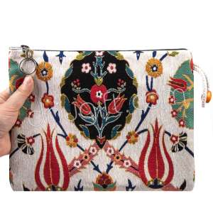 Goblen Klaç Çanta Kilim Desenli