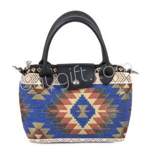 Kilim Desenli Rosto Çanta