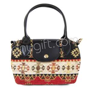 Kilim Desenli Rosto Çanta