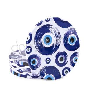 Nazar Boncuğu Desenli Osmanlı Bardak Altı